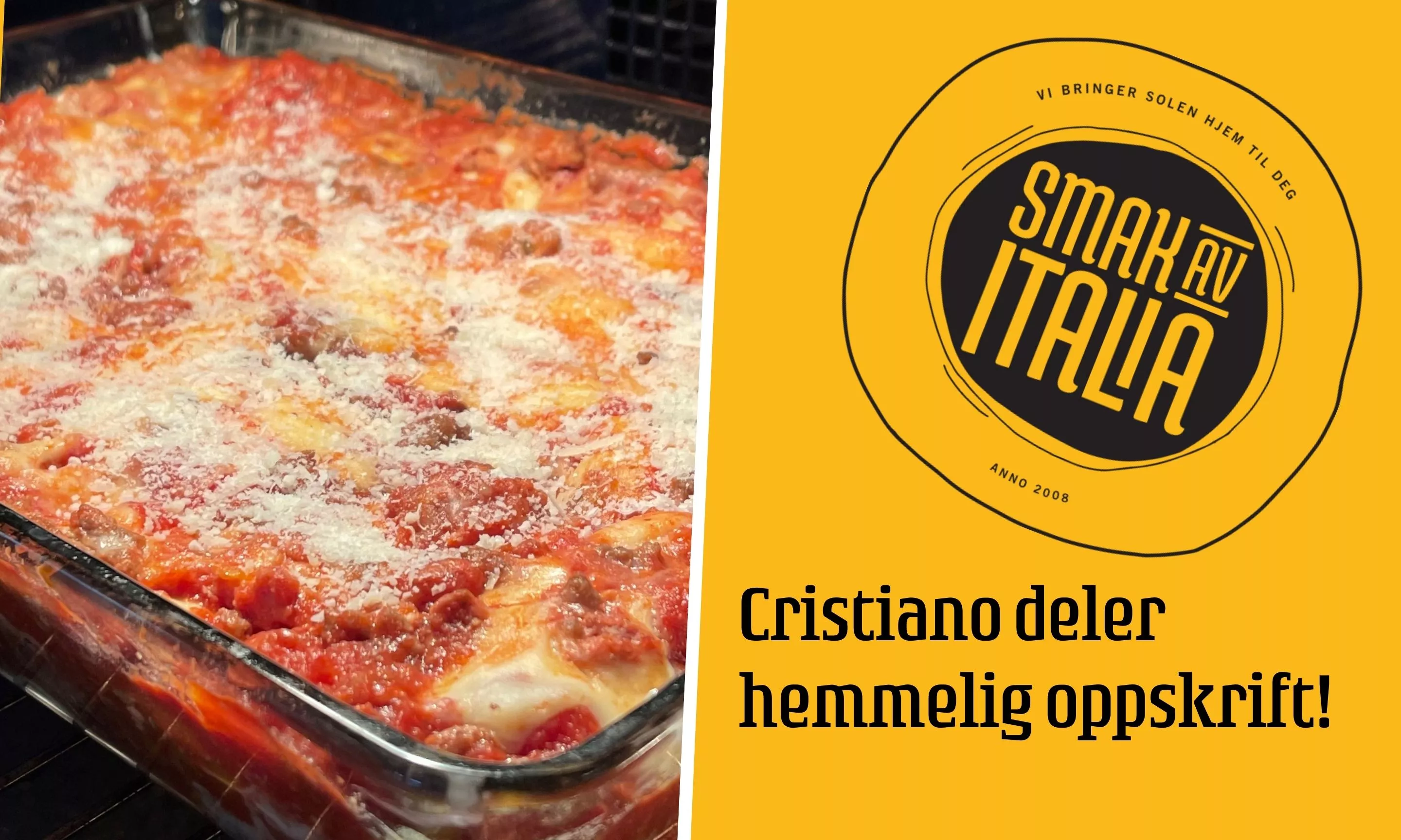 Vi drømmer oss bort til italienske dufter, smaker og stemninger – og vil gjerne dele en oppskrift på en klassisk, italiensk favoritt – nemlig den berømte lasagnen.